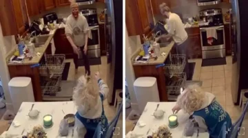 لحظات مرعبة.. هاتف يوثق اشتعال النار في رأس طفل بجوار شمعة الطعام